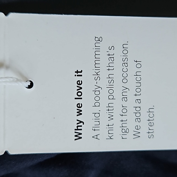 Eileen Fisher indigo scoop neck racer back viscose jersey dress-S - Picture 9 of 11